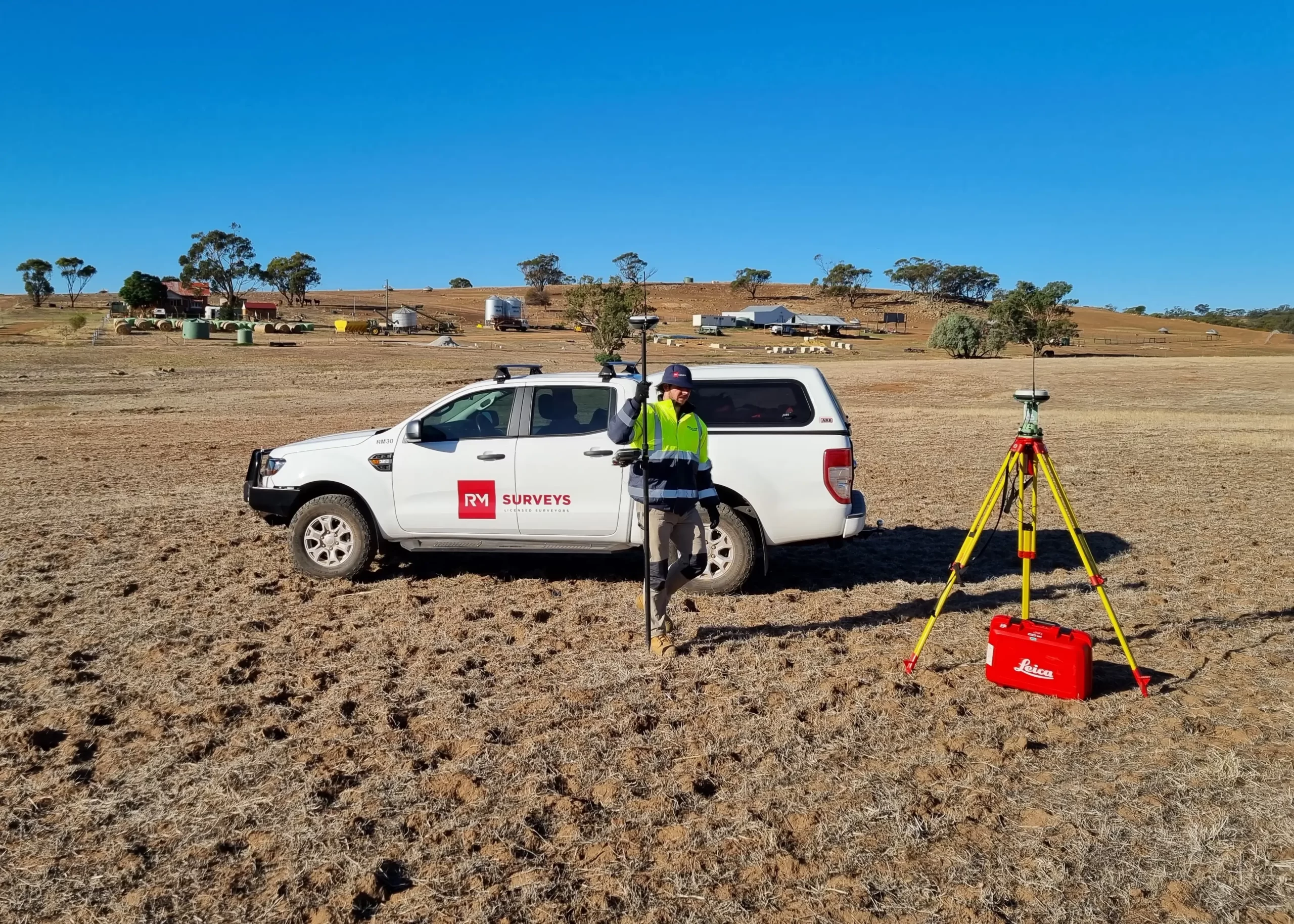 Engineer working on a site