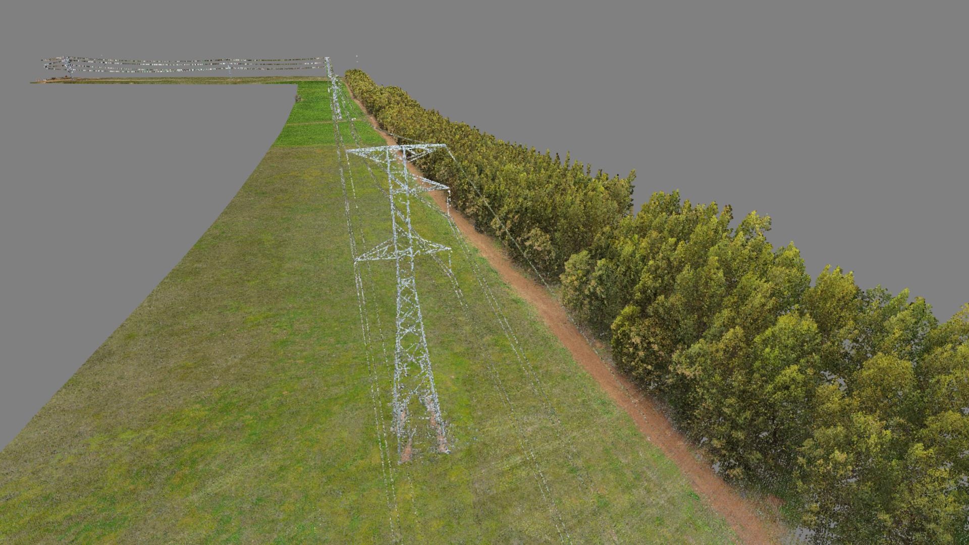 Surveying drone landing after aerial mapping